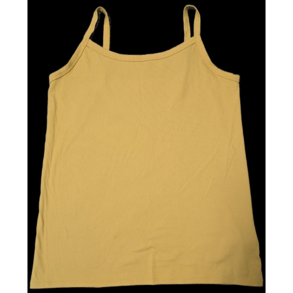 Set of 3 XXL 19 Ribbed Tank Top Bundle Sleeveless Maroon Blue Mustard (T) - Picture 11 of 13